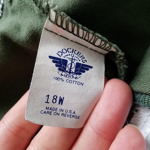 Vintage olive green pleaded front trouser pants - Picture 2 of 12